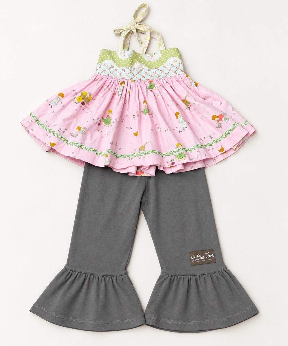 Matilda Jane Platinum Story Time Ellie Top Serendipity Pants Set Size 2 Rare